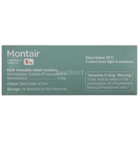 montair 5mg tablet 15's